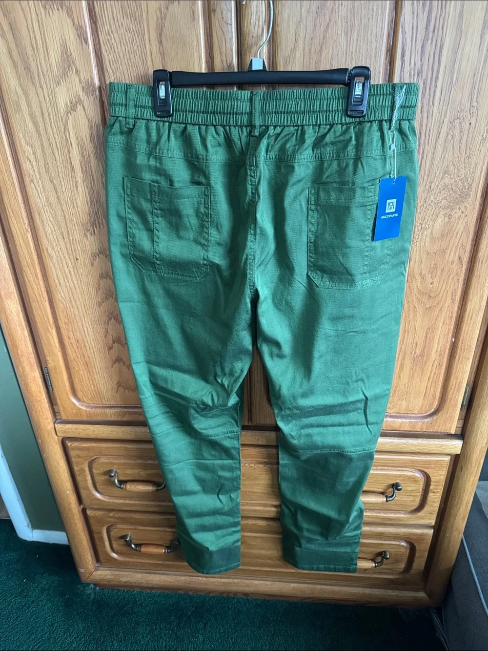 Nautica Olive Green Men's Jogger Pants - Picture 2 of 5